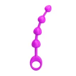 Varita Anal Silicona Flexible Beeds 19,5Cm X 2,3Cm