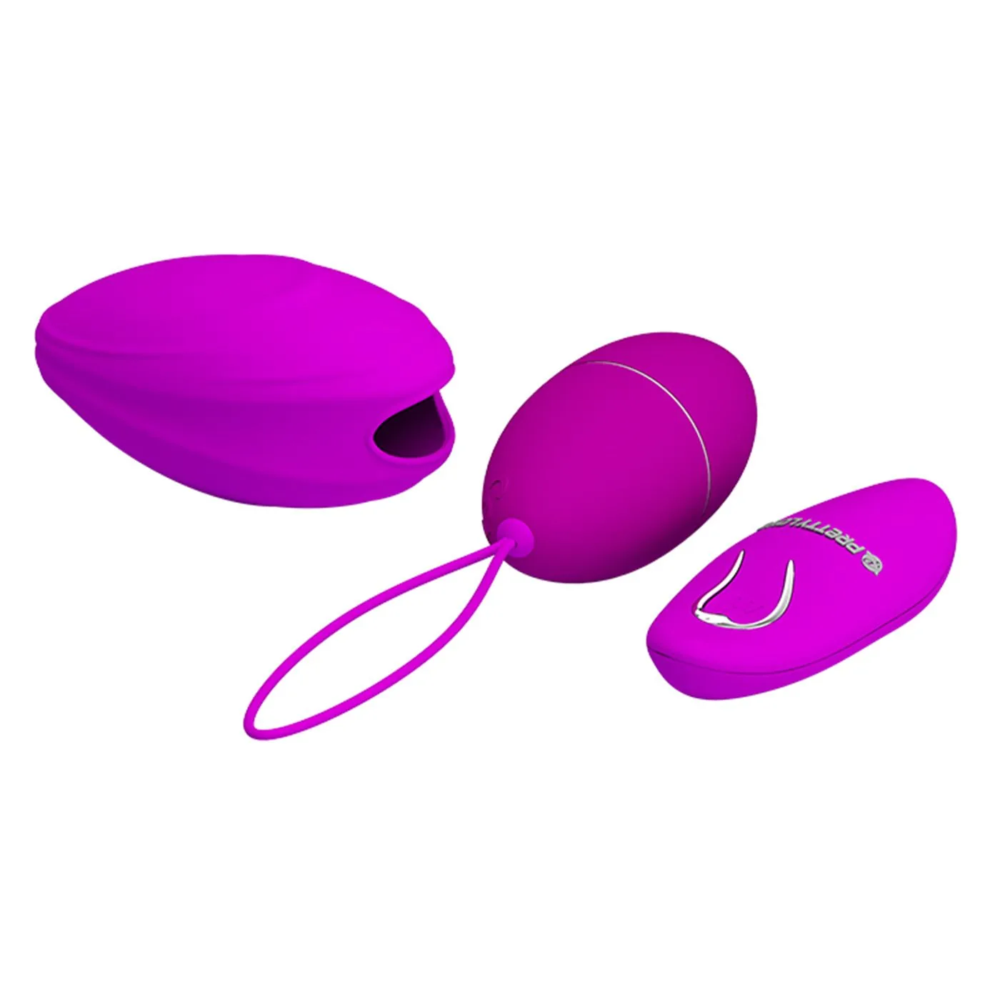 Vibrador Huevo Inalambrico Control Remoto 12 Func 8Cm X 4Cm