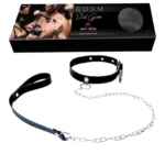 Collar Con Cadena Regulables Negro