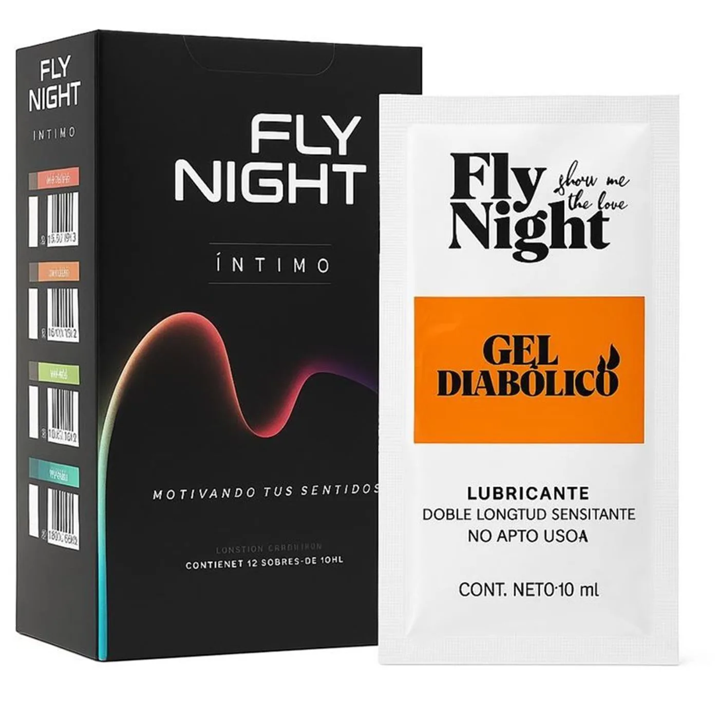 Caja X12 Sachet Gel Intimo Diabolico 10Ml