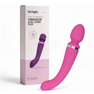 Vibrador Dual Super Flex Rosa / C9006