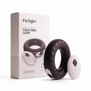 Anillo Vibrator Loop Negro / C9034