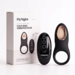 Cockring Vibrator Star Negro / C9038