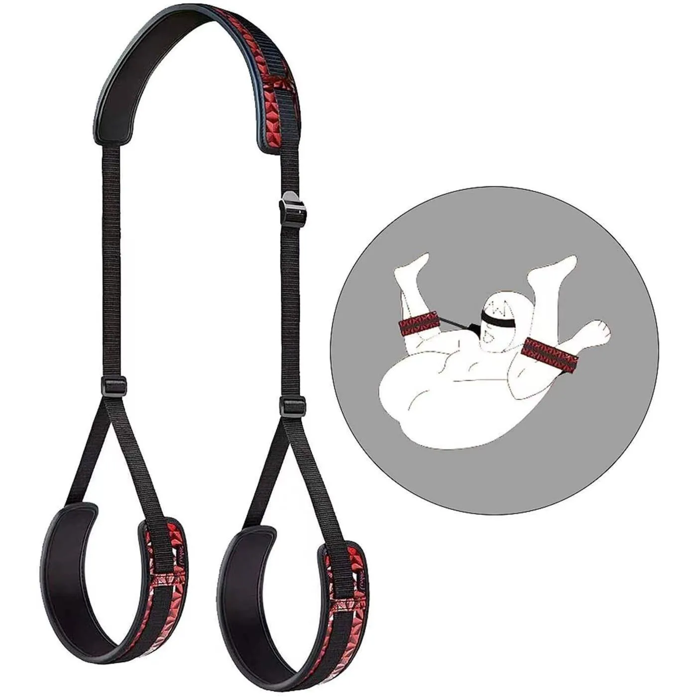 Love Swing Bandage Negro Con Detalles Rojos / C9021