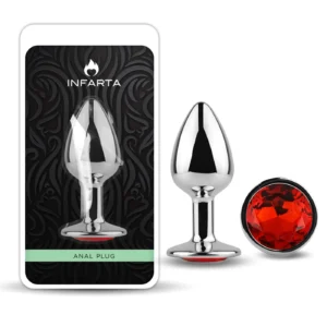 Anal Plug Eros Metal Small Red