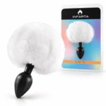 Anal Plug Bunny Silicone Large White
