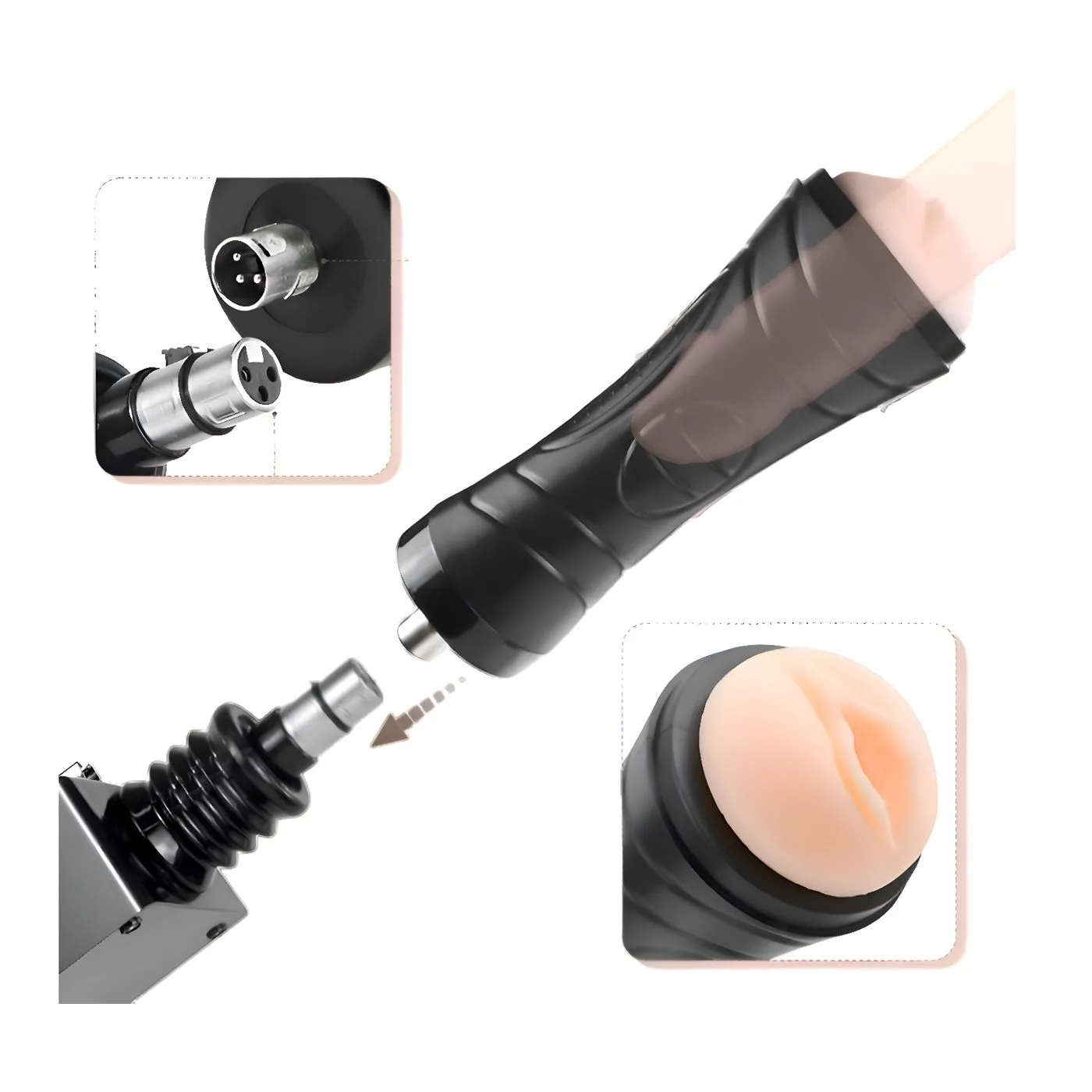 Masturbator Accessory For Sex Machine / Drillme Compatible