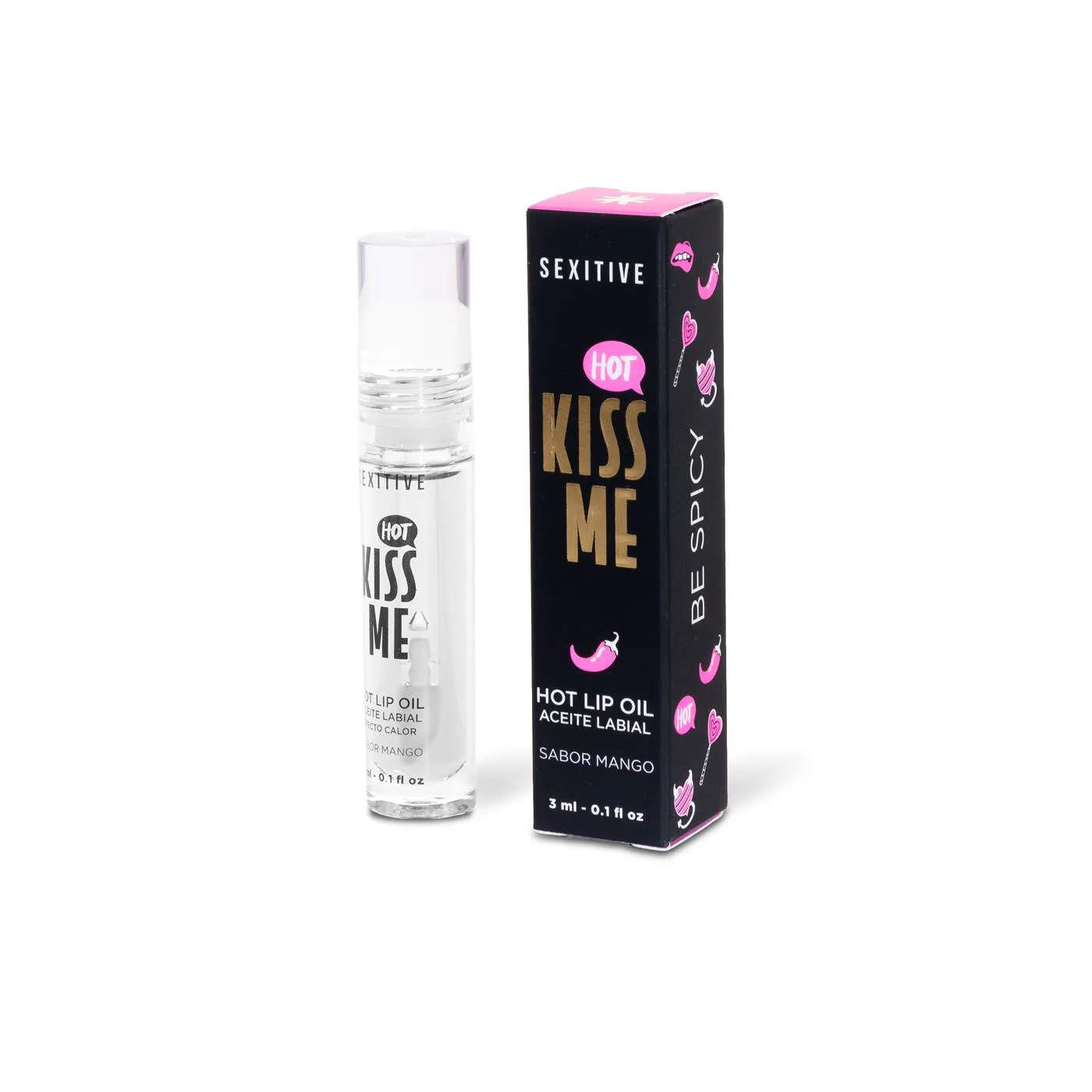 Kiss Me - Hot Lip Oil Efecto Calor | Sabor Mango
