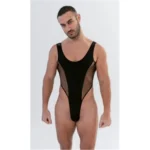 Hombre - Body Cavado De Microfibra Y Red