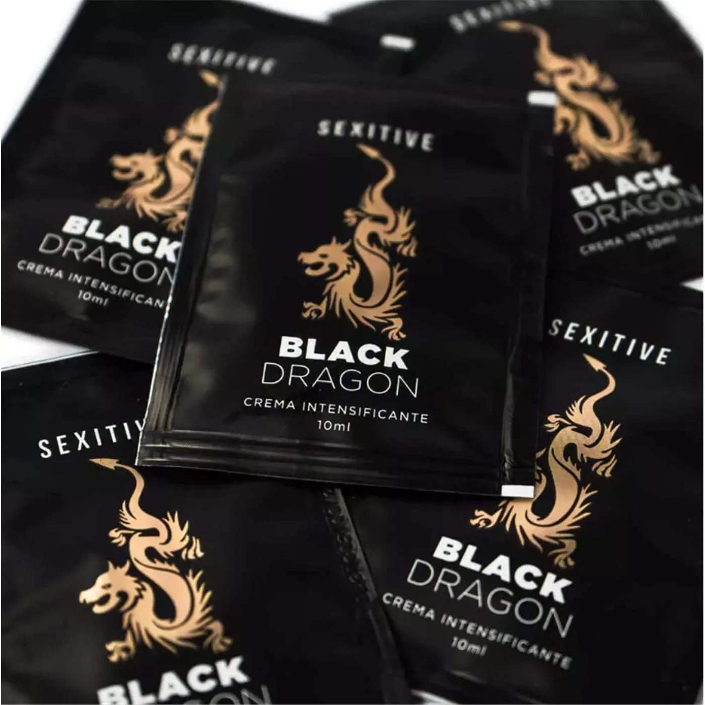Pack Pouch Crema Intensificante Black Dragon 5 Unidades
