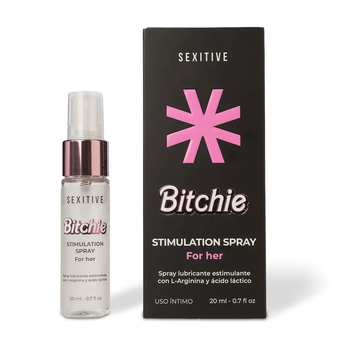 Bitchie - Spray Lubricante Con L-Arginina Y Ácido Láctico - 20Ml