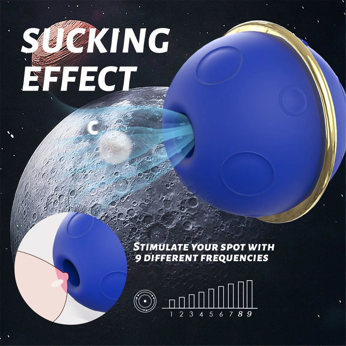 Vibrador Succionador Planet Recargable